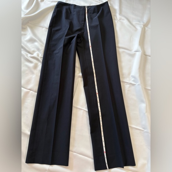 Prada Navy Straight-Leg Trousers Size 44 Designer Women’s Pants Sleek & Stylish - Picture 5 of 13